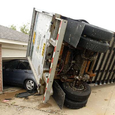 Verwüstung durch Tornados in Texas