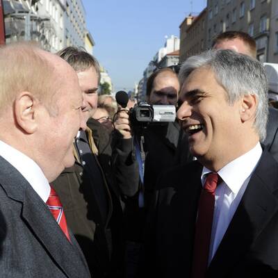 Werner Faymann am Tag vor der Wahl