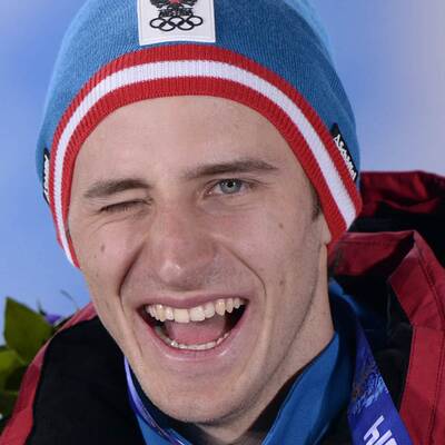 Siegerehrung von Matthias Mayer