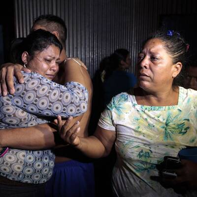 Verzweiflung nach dem Beben