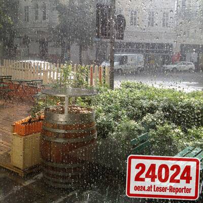 Hagel und Starkregen