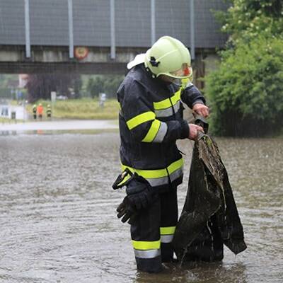 Gewittersturm mit Hagel