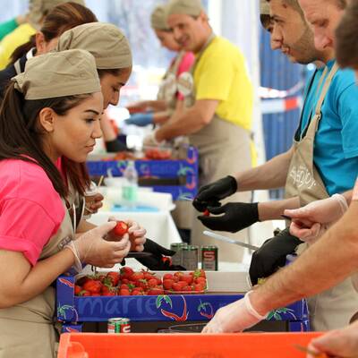 Obstsalat-Weltrekord in Wien