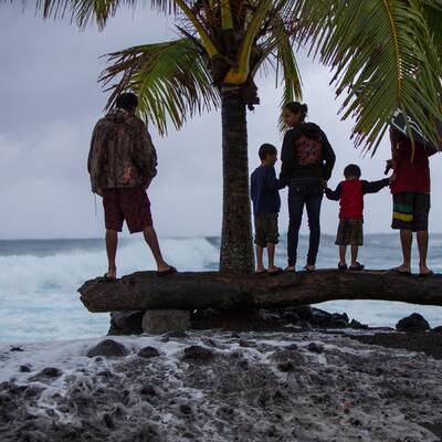 Monsterwellen am Strand