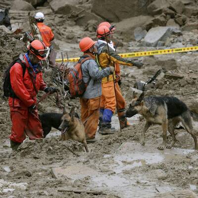 Gewaltiger Erdrutsch in Japan