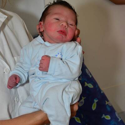 Die Bilder der Polizei-Geburtshelfer