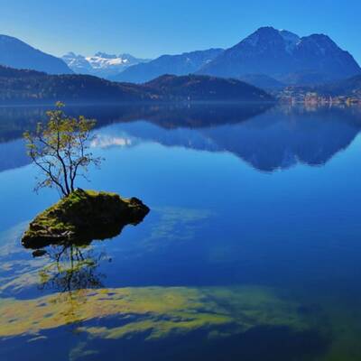 Wolkenloser Himmel im Ausseer Land