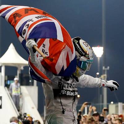 So jubelte Lewis Hamilton über den Titel