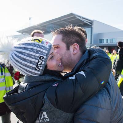 Bilder: Fenninger in Salzburg gelandet