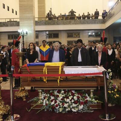 Chavez' Leichnam aufgebahrt