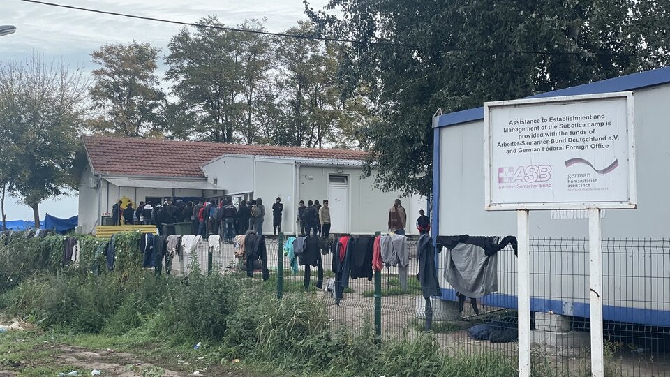 Flüchtlingskolonnen am Weg nach Österreich