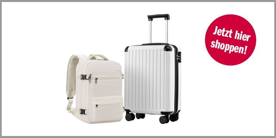 COOLIFE Handgepäck-Koffer + Kabinen-Rucksack – für 81,67 statt 90,74 Euro bei Amazon* 