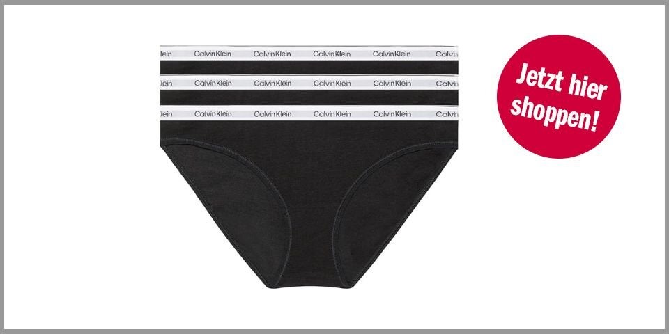 Shopping CH Frühlingsangebote Calvin Klein Damen 3er Pack Slips Bikini Form Baumwolle mit Stretch