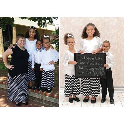 So süß feiern Kinder ihre Adoption 