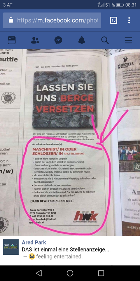 Stellenausschreibung