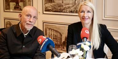Claudia St&ouml;ckl und John Malkovich