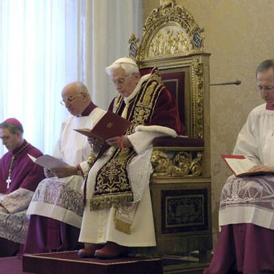 Die Bilder vom Papst-Rücktritt