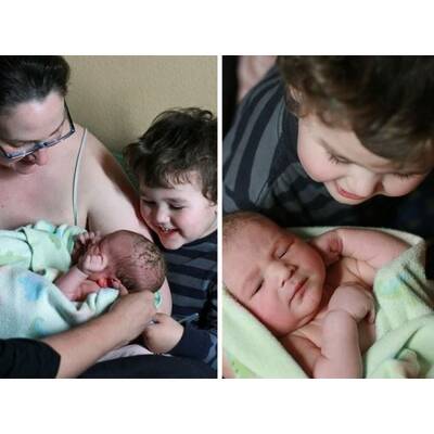 Wenn Kids ihre Geschwister zum ersten Mal sehen