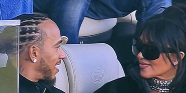 Liebes-Outing: Hamilton mit Kim Kardashian beim Super Bowl