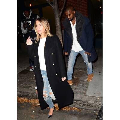 Kim & Kanye leger im Partner-Look