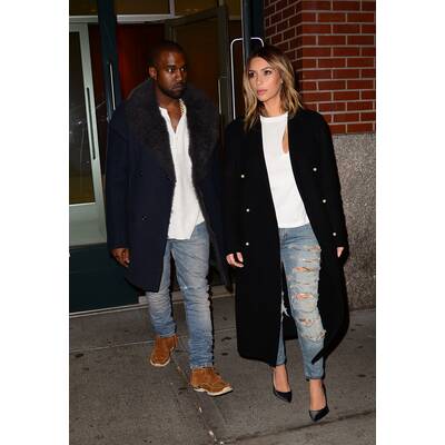 Kim & Kanye leger im Partner-Look