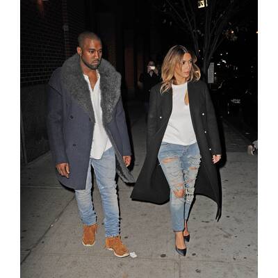Kim & Kanye leger im Partner-Look
