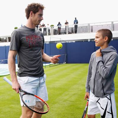 Romeo Beckham: Tennis-Stunde bei Andy Murray
