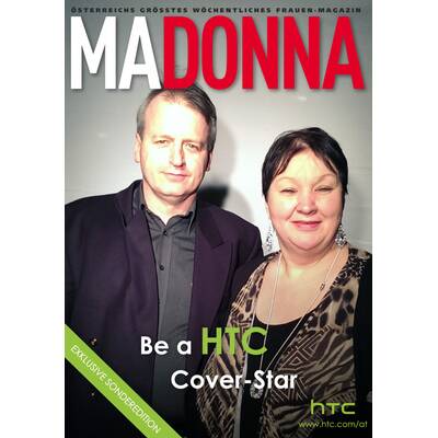 Cover-Model by HTC & MADONNA 
