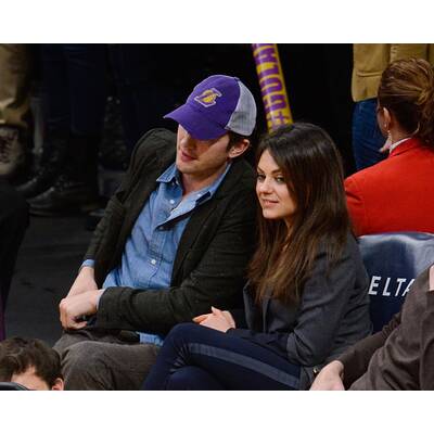 Ashton Kutcher & Mila Kunis: Kiss Cam bei den Lakers 