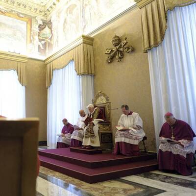 Die Bilder vom Papst-Rücktritt