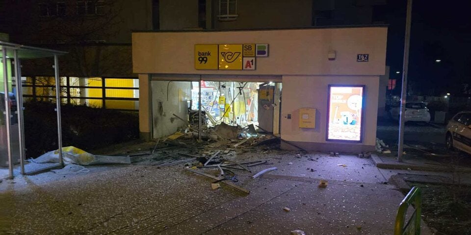 Bankoma 22. Bezirk gesprengt