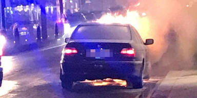 Fahrzeugbrand Wien-Margareten