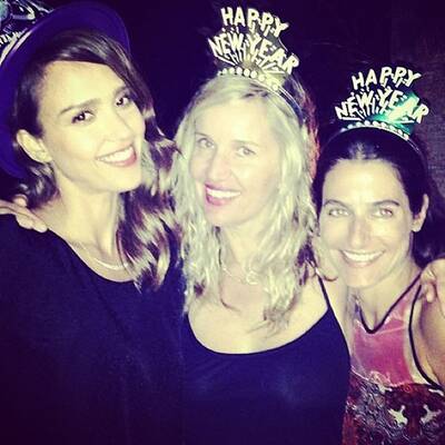 So feierten die Stars ins Jahr 2014