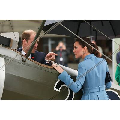 Herzogin Kate: perfekt gestylt Babyblau