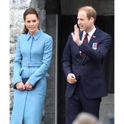 Herzogin Kate: perfekt gestylt Babyblau