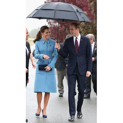 Herzogin Kate: perfekt gestylt Babyblau