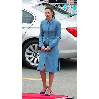 Herzogin Kate: perfekt gestylt Babyblau