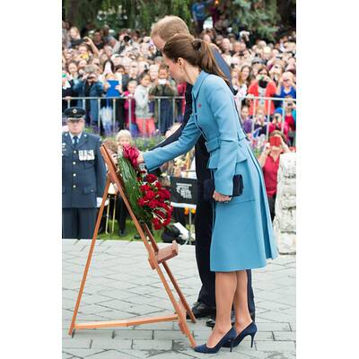 Herzogin Kate: perfekt gestylt Babyblau