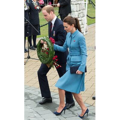 Herzogin Kate: perfekt gestylt Babyblau