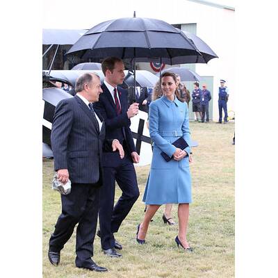 Herzogin Kate: perfekt gestylt Babyblau