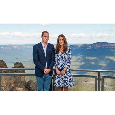 Herzogin Kate im Diane von Fürstenberg-Kleid