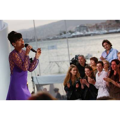 Lily Allens Outfitflop in Cannes