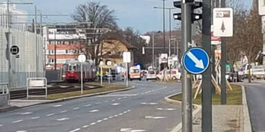 Stra&szlig;enbahn Unfall Floridsdorf Bub tot Br&uuml;nner Stra&szlig;e