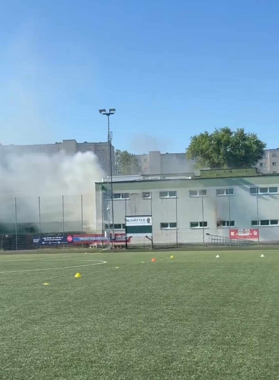 Brand beim Hellas Kagran