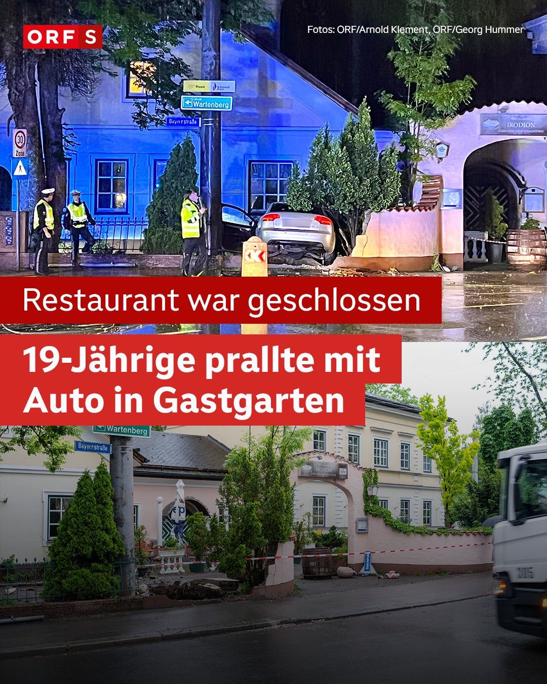 auto in gastgarten