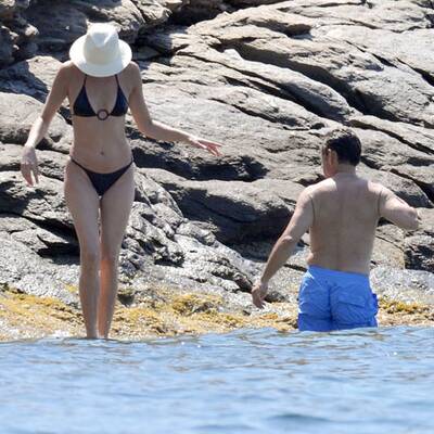 Hier planscht Präsident Sarkozy