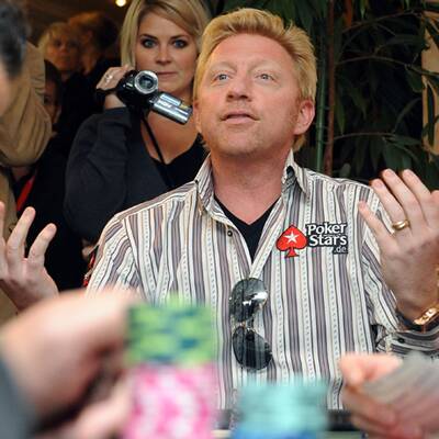 Boris Becker bei Poker-EM in Baden