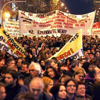 Griechen proben Aufstand