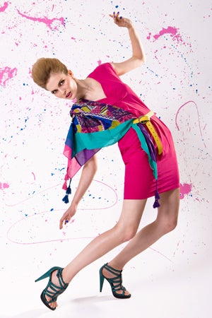 4 Mode in knalligen Farben