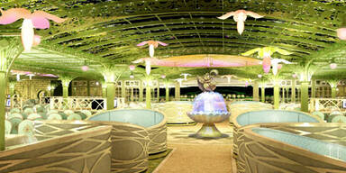 Erstes Schiff mit Wildwasserbahn